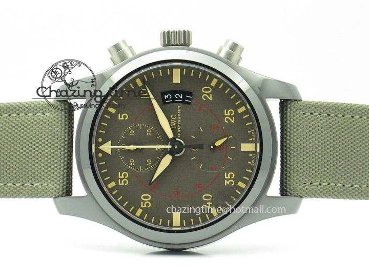 MIROTIME 0401 Pilot Top Gun Miramar IWC388002 ZF 1:1 Best Edition Ceramic Case On Nylon Strap A Practical 7345